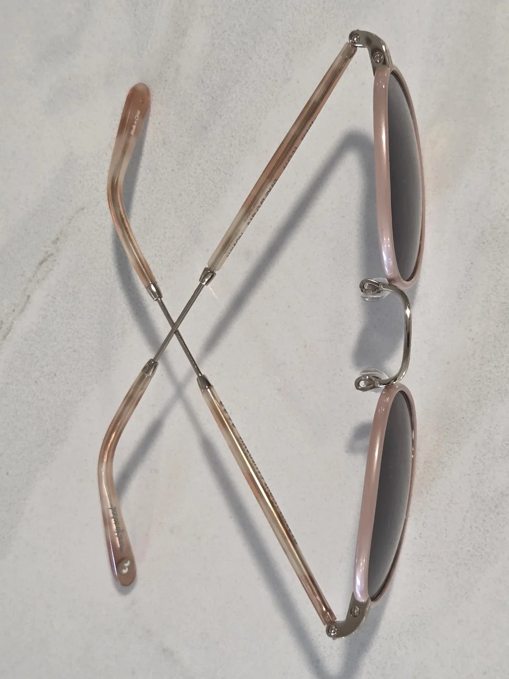 Garrett Leight - Wilson Round Sunglasses in Rose Gold